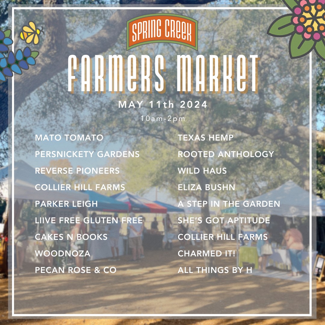 MAY 11TH- SPRING CREEK MARKET