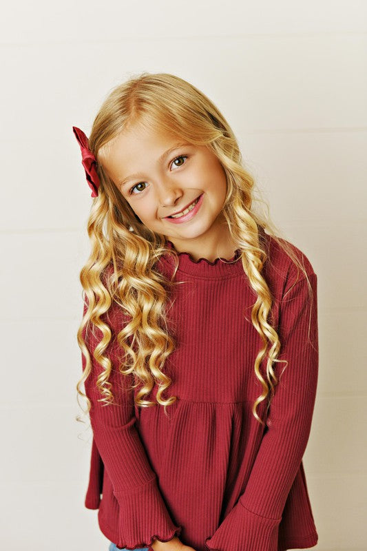 Long Sleeve Ribbed Shirt