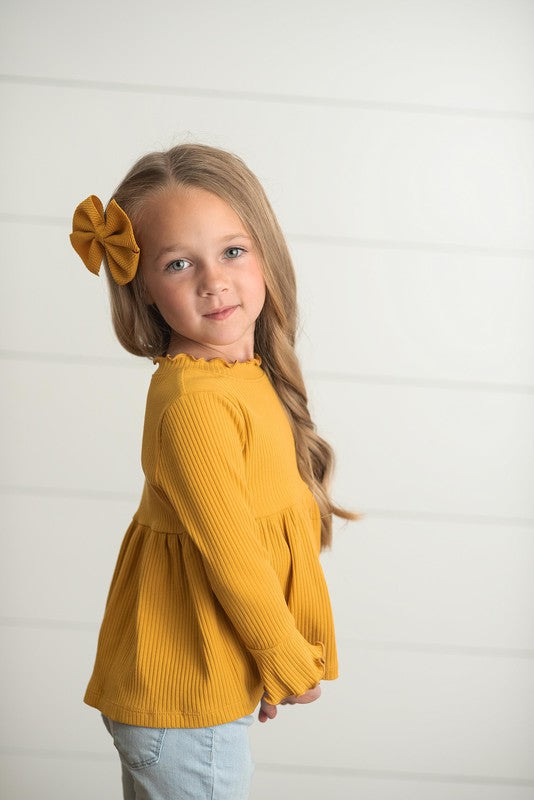 Long Sleeve Ribbed Shirt