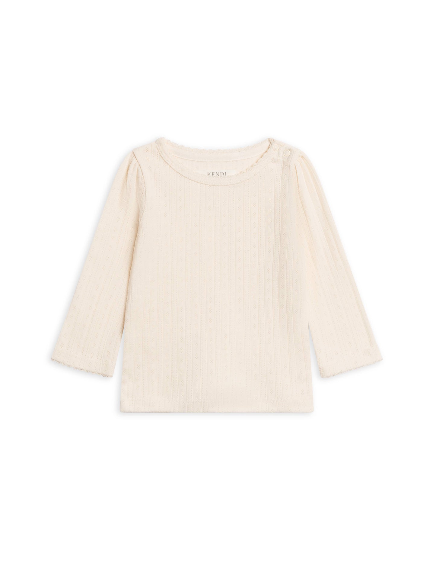 Kate Pointelle Long Sleeve Top