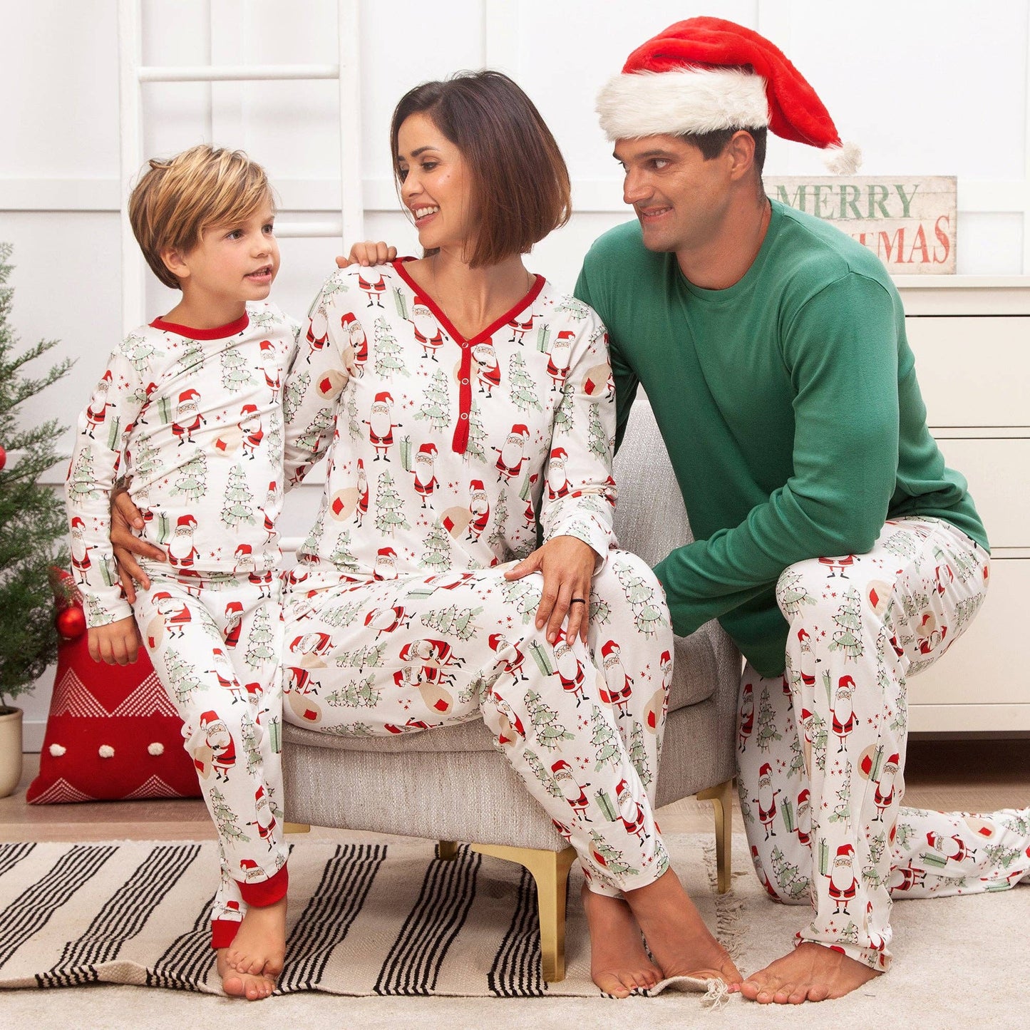 Christmas Santa Bamboo Pajama Set