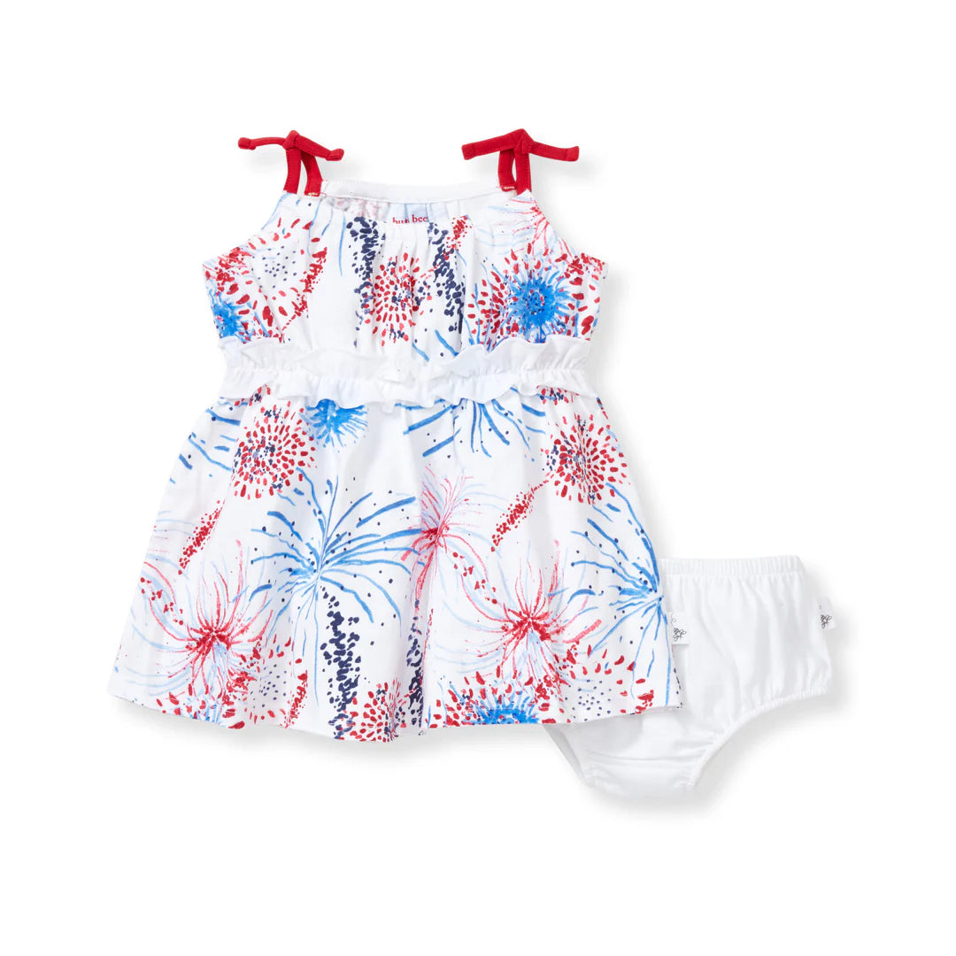 Fireworks Dress & Diaper Cover