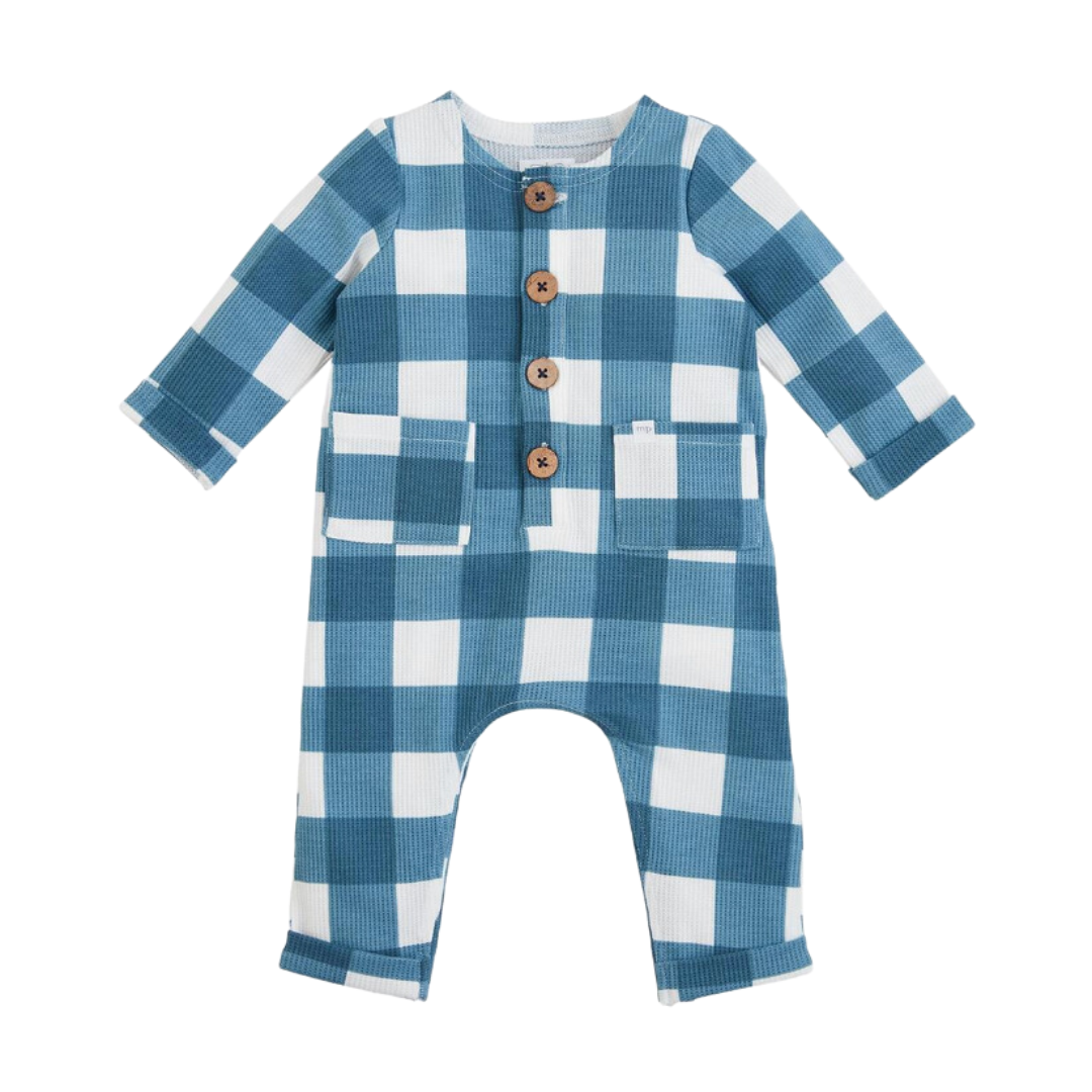 Blue Plaid Onesie