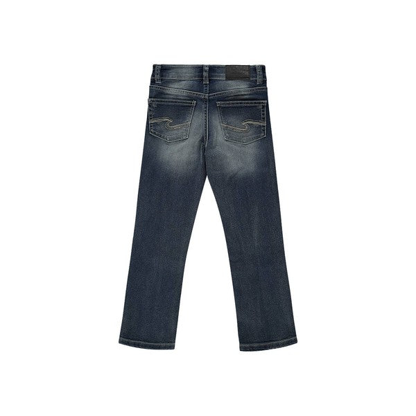 Medium Wash Silver Jeans