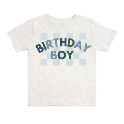 Birthday Boy Checker Short Sleeve T-Shirt