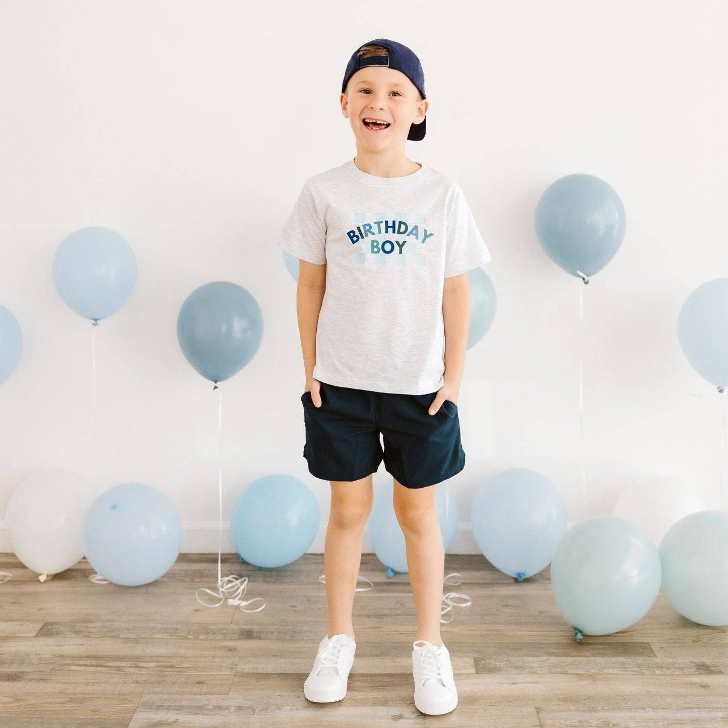 Birthday Boy Checker Short Sleeve T-Shirt