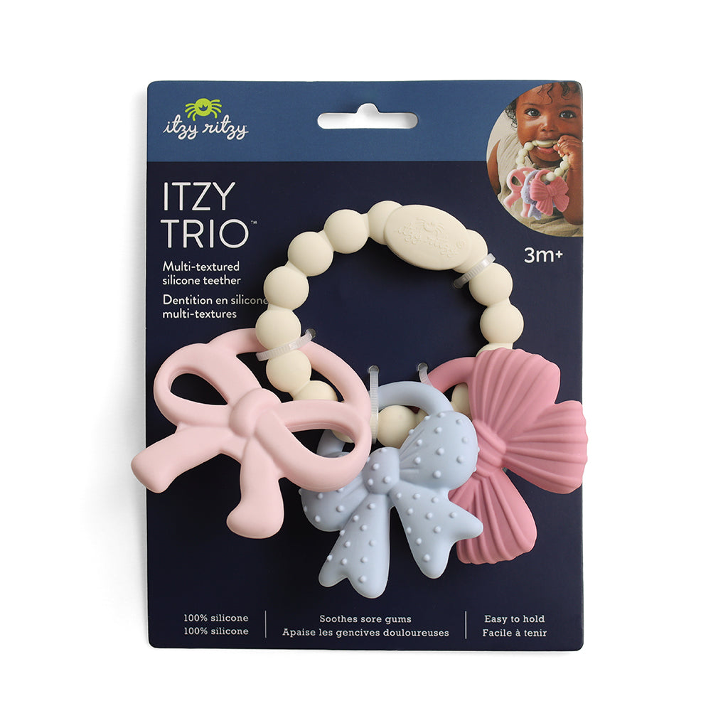 Itzy Ritzy Bitzy Trio Silicone Teether Bows