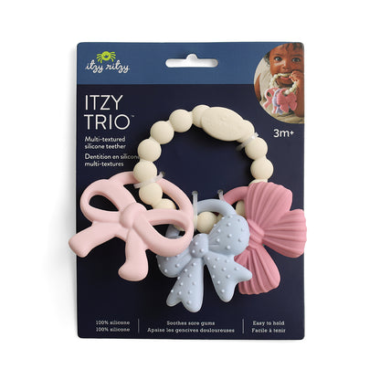 Itzy Ritzy Bitzy Trio Silicone Teether Bows