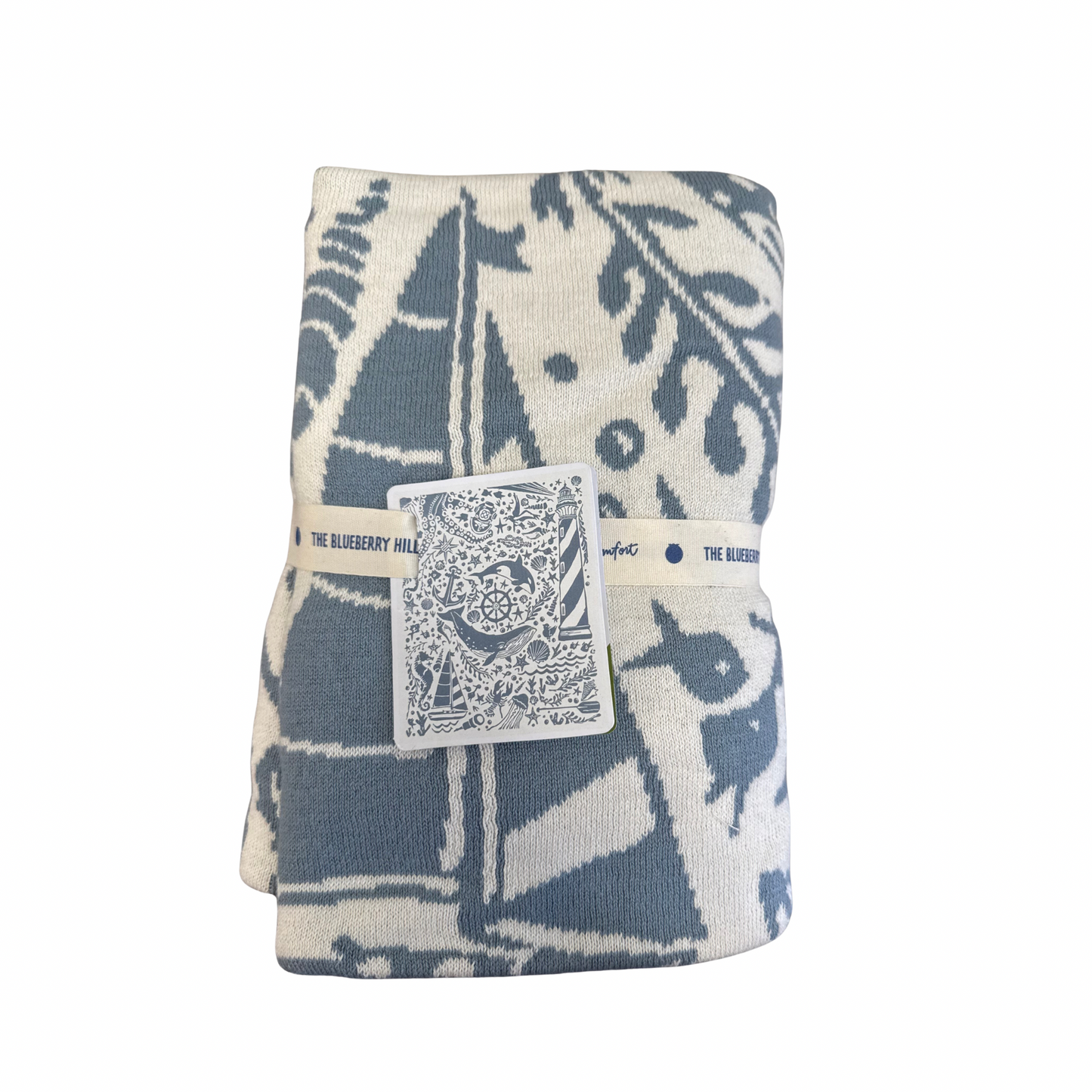 Blanket Nautical Summer Ocean Organic Cotton