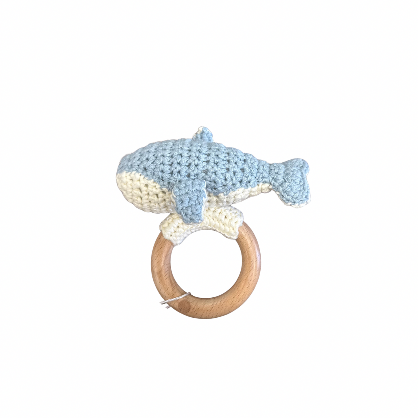 Teether Whale Cotton Crochet Rattle Baby Gift Spring Summer