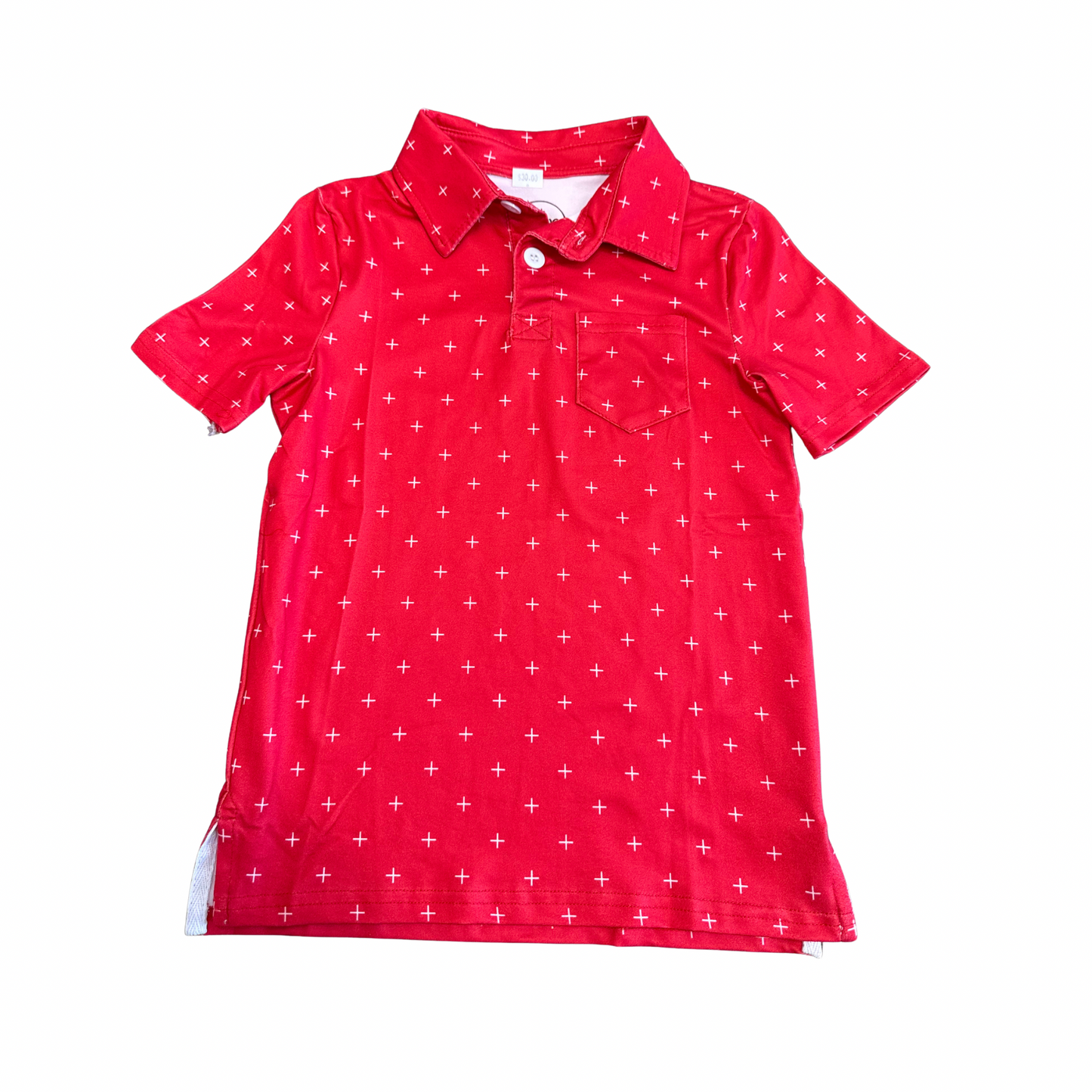 Red Pocket Polo