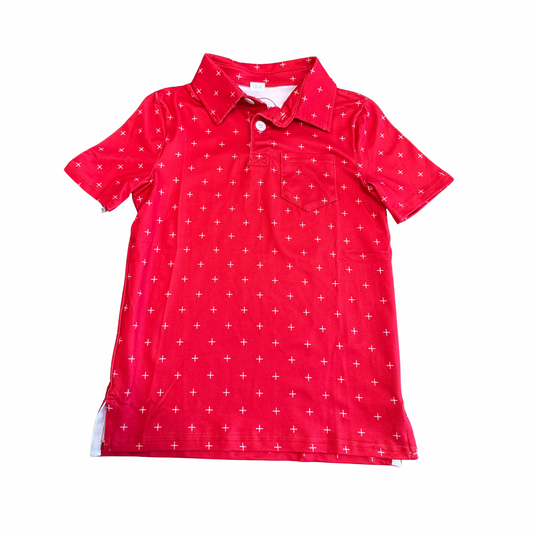 Red Pocket Polo