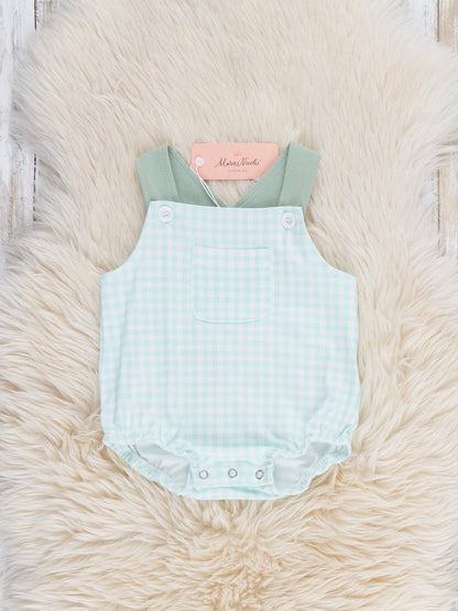 Gingham Days Pocket Bubble Romper