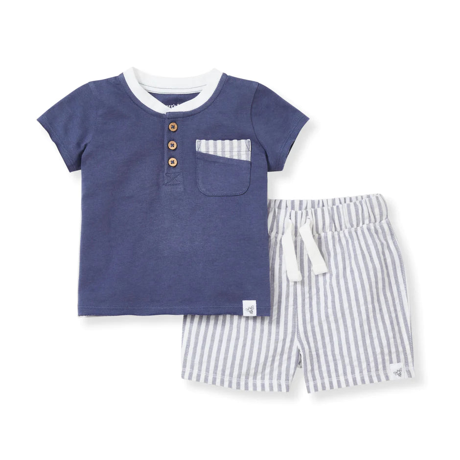 Seersucker Short Set- Infant