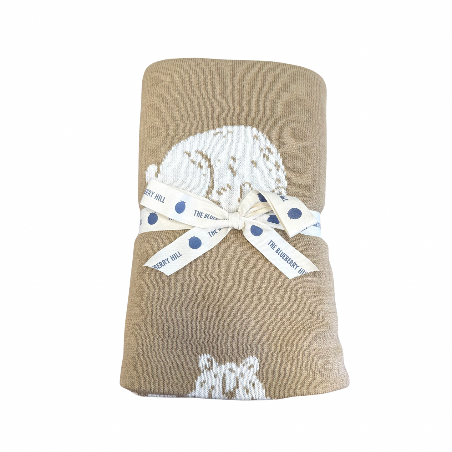 Blanket Honey Bear Organic Cotton Baby Decor Gift Winter - Brown