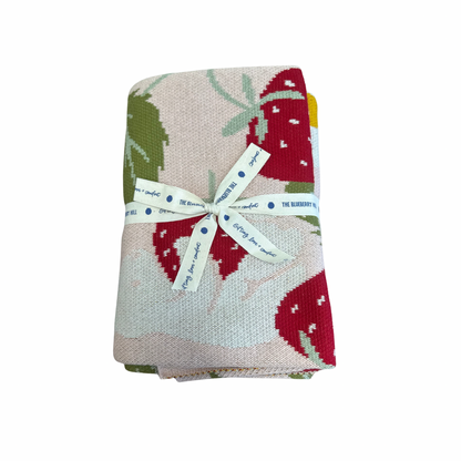 Blanket Strawberry Bunny Organic Baby Decor Christmas Gift
