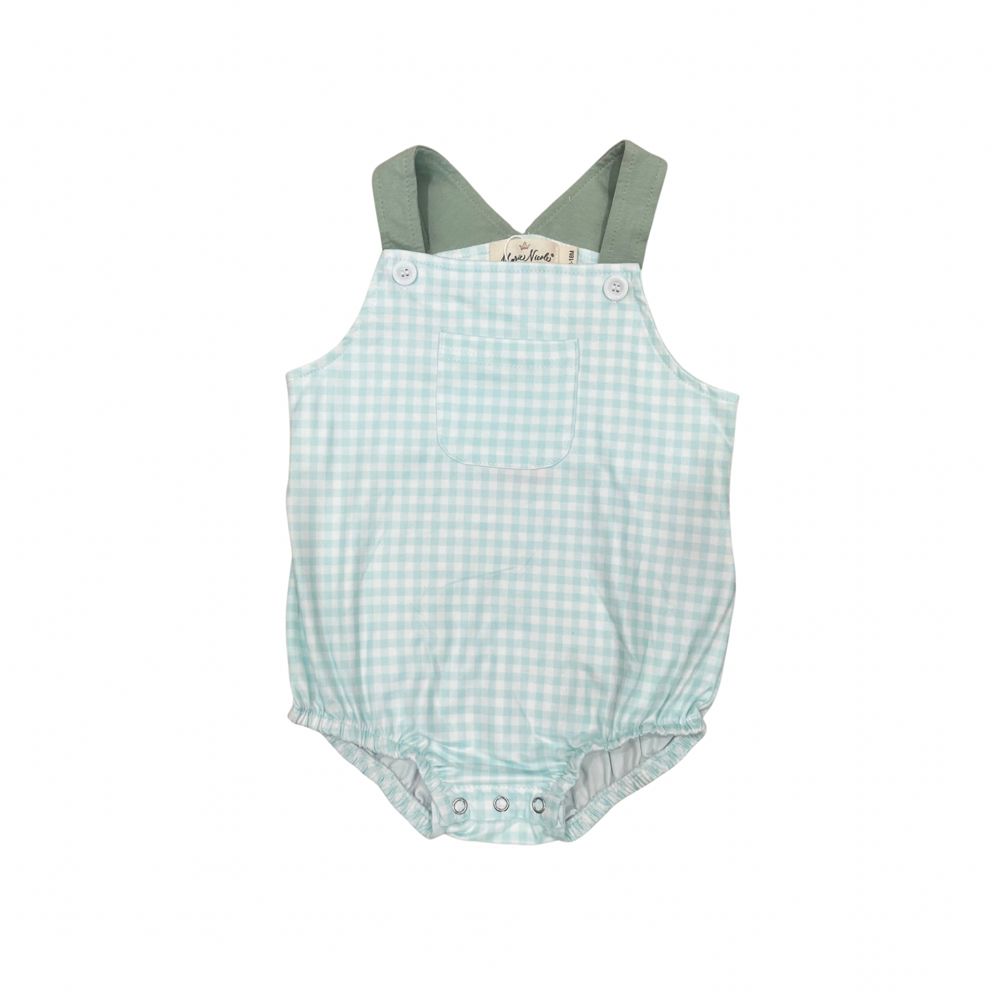 Gingham Days Pocket Bubble Romper